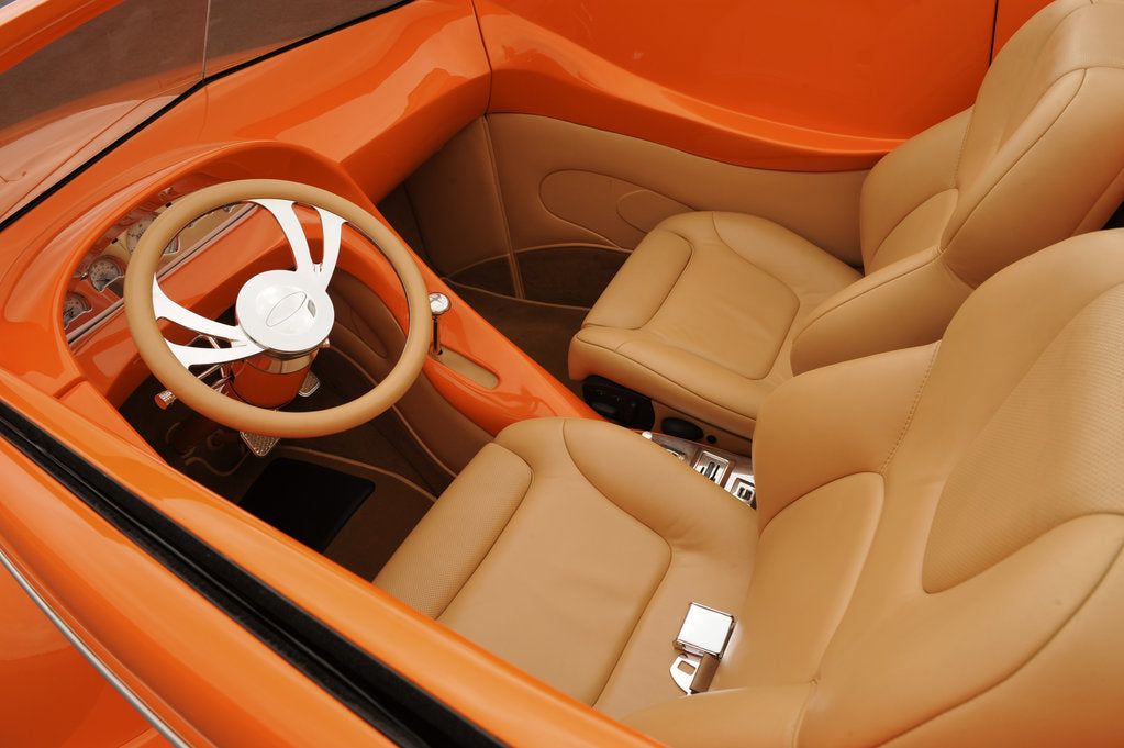 Detail of Ford Custom Orange Crush 1939 by Simon Clay