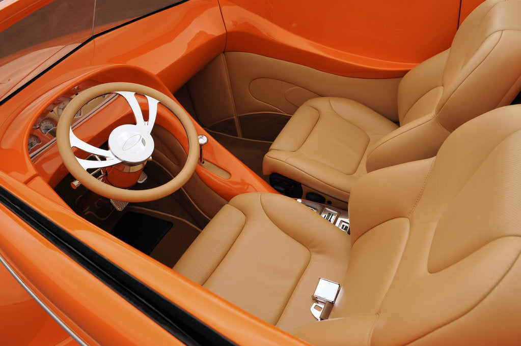 Detail of Ford Custom Orange Crush 1939 by Simon Clay