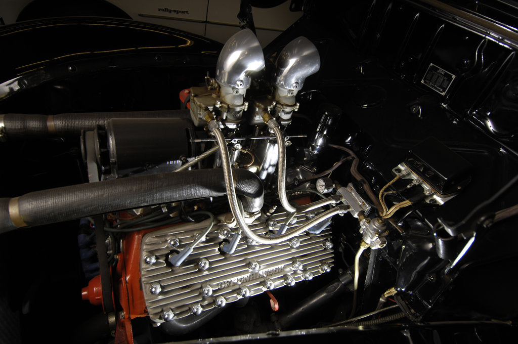 Detail of Ford Deluxe customised 1940 by Simon Clay