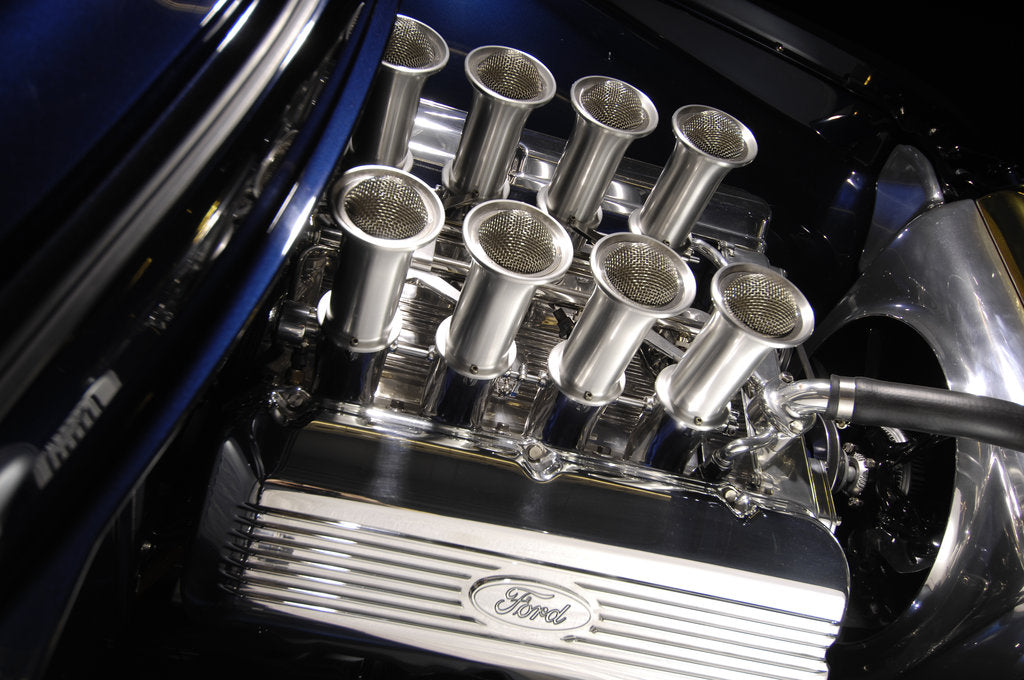 Detail of Ford f 100 custom truck 1956 by Simon Clay