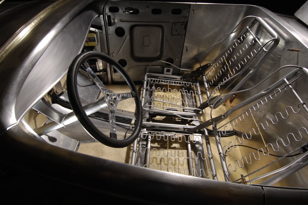 Detail of Ford Hot rod custom metal body 1934 by Simon Clay