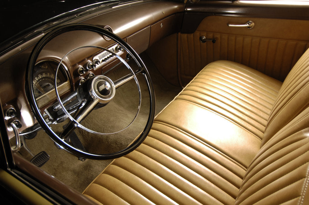 Detail of Ford Ranch wagon with kom pack trailer 1952 by Simon Clay