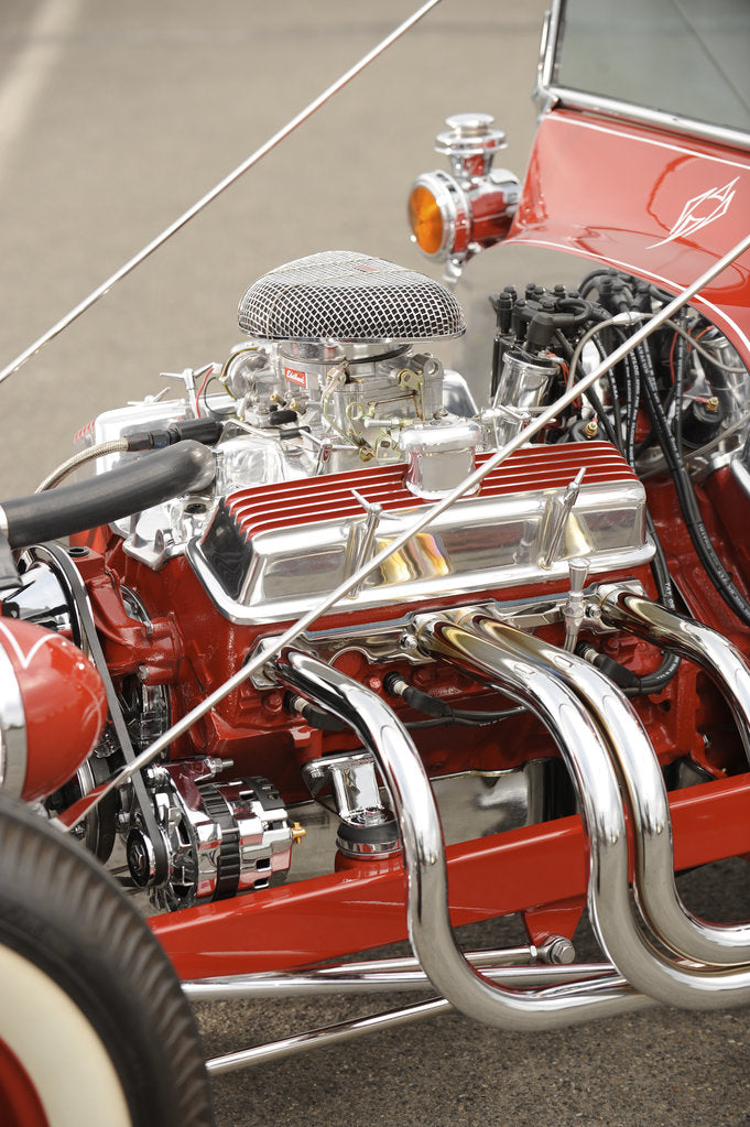 Detail of Ford the big t show Custom rod 1923 by Simon Clay