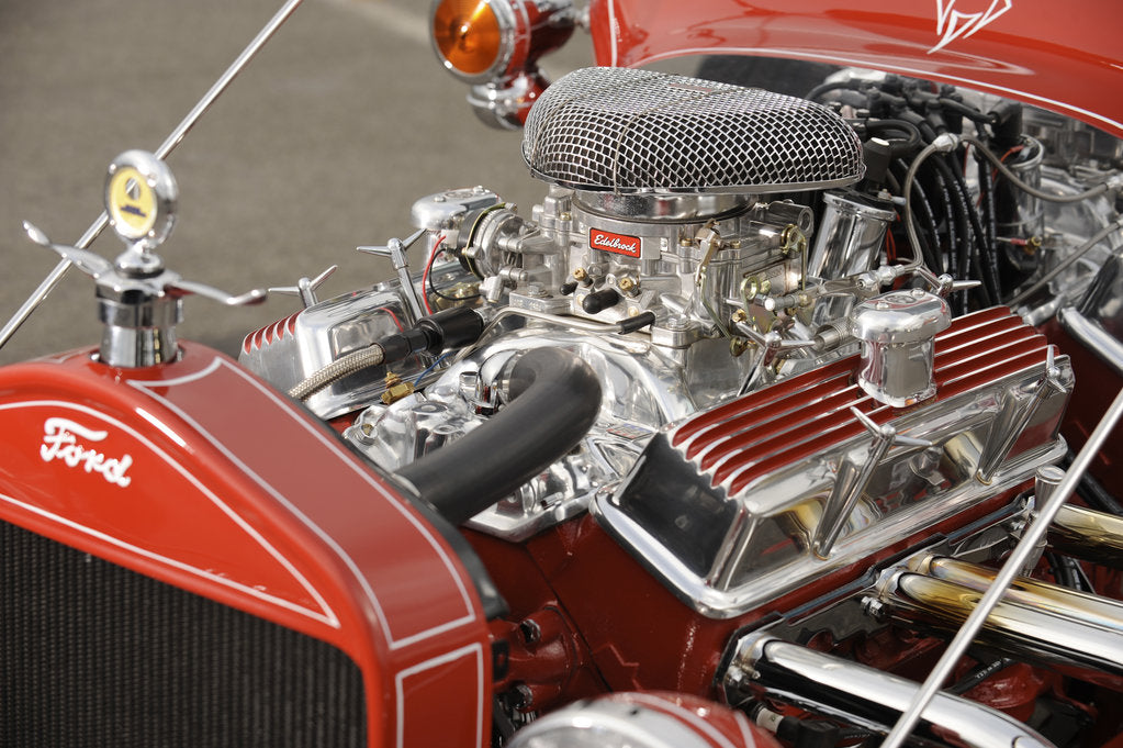 Detail of Ford the big t show Custom rod 1923 by Simon Clay