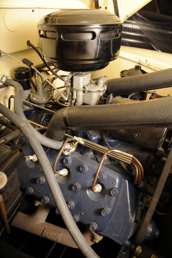 Detail of Ford woodie station wagon 1946 by Simon Clay