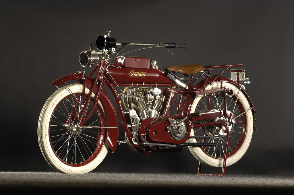 Detail of Indian big twin 1915 by Simon Clay