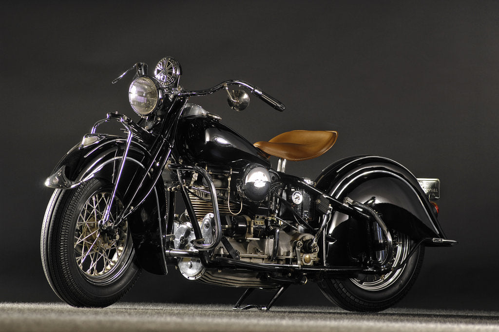 Detail of Indian four IOE inline four 1940 by Simon Clay