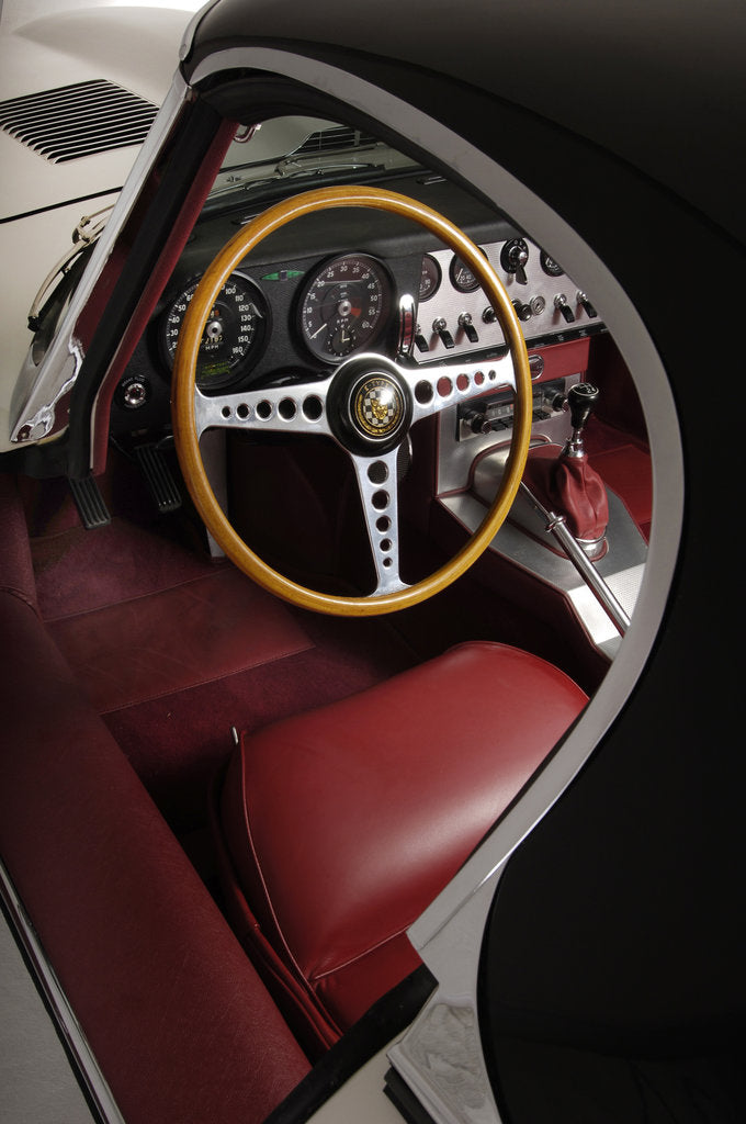 Detail of Jaguar E type 1961 by Simon Clay