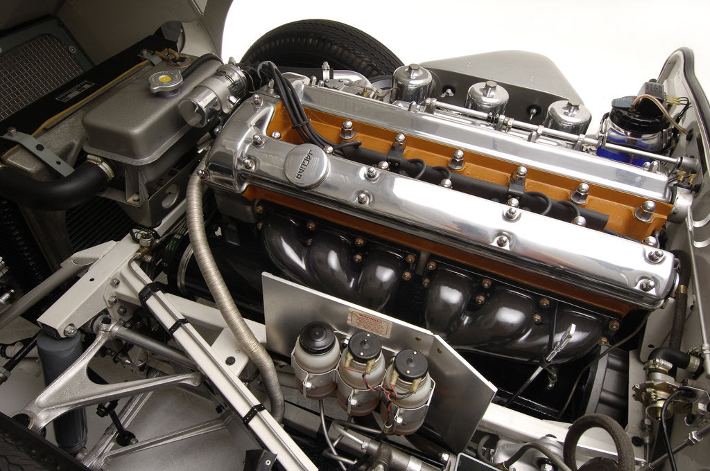 Detail of Jaguar E type 1961 by Simon Clay