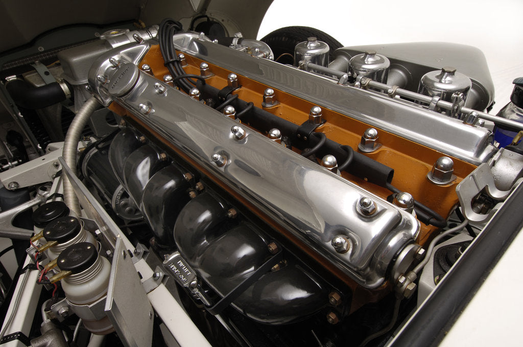 Detail of Jaguar E type 1961 by Simon Clay