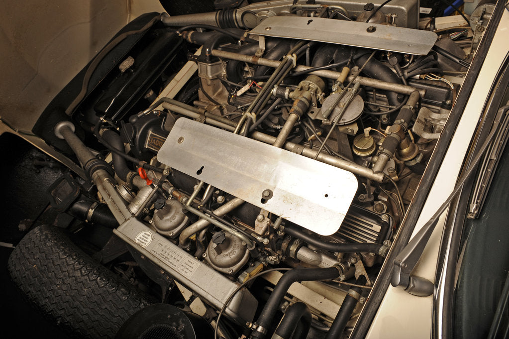 Detail of Jaguar E type 1974 by Simon Clay