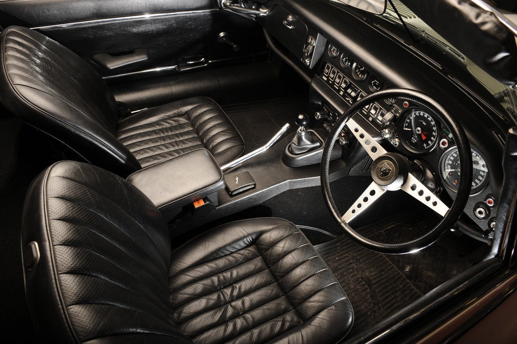 Detail of Jaguar E type 1974 by Simon Clay