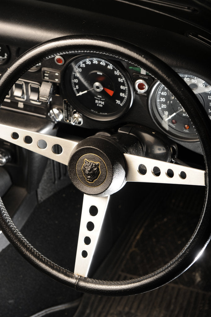 Detail of Jaguar E type 1974 by Simon Clay
