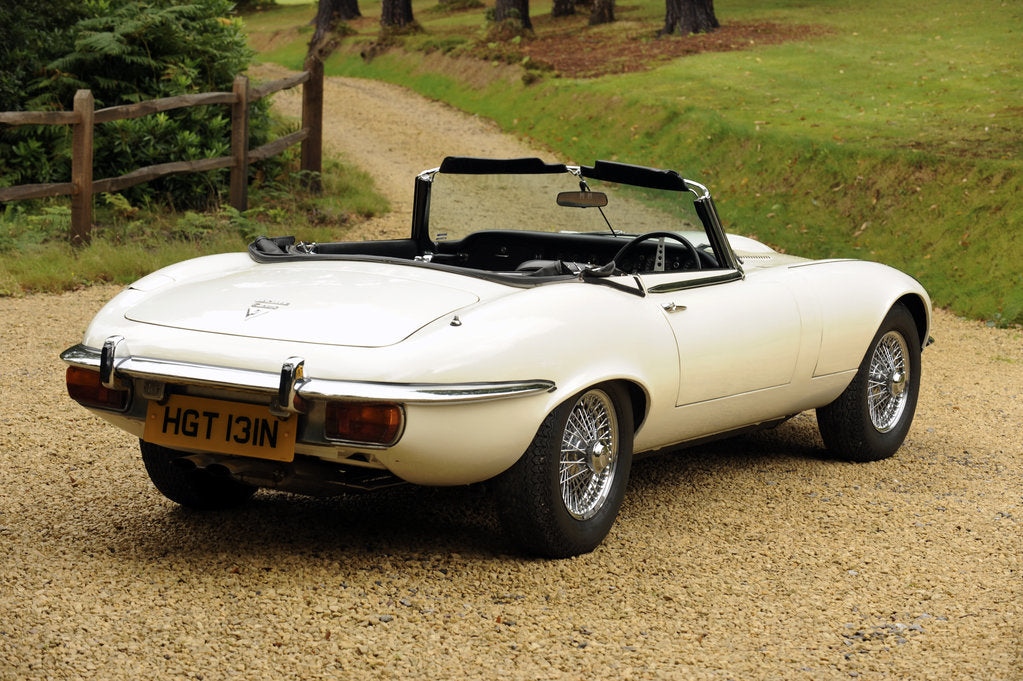 Detail of Jaguar E type 1974 by Simon Clay