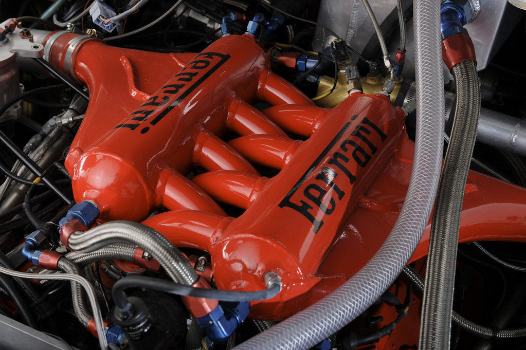 Detail of Lancia Martini Le Mans car chasis no 0007 1983 by Simon Clay