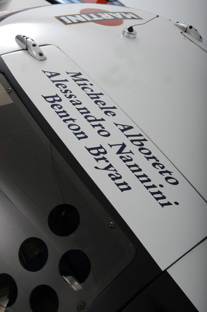 Detail of Lancia Martini Le Mans car chasis no 0007 1983 by Simon Clay