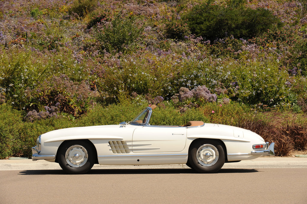 Detail of Mercedes Benz 300 SL roadster 1958 by Simon Clay