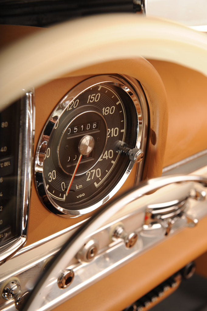 Detail of Mercedes Benz 300 SL roadster 1958 by Simon Clay