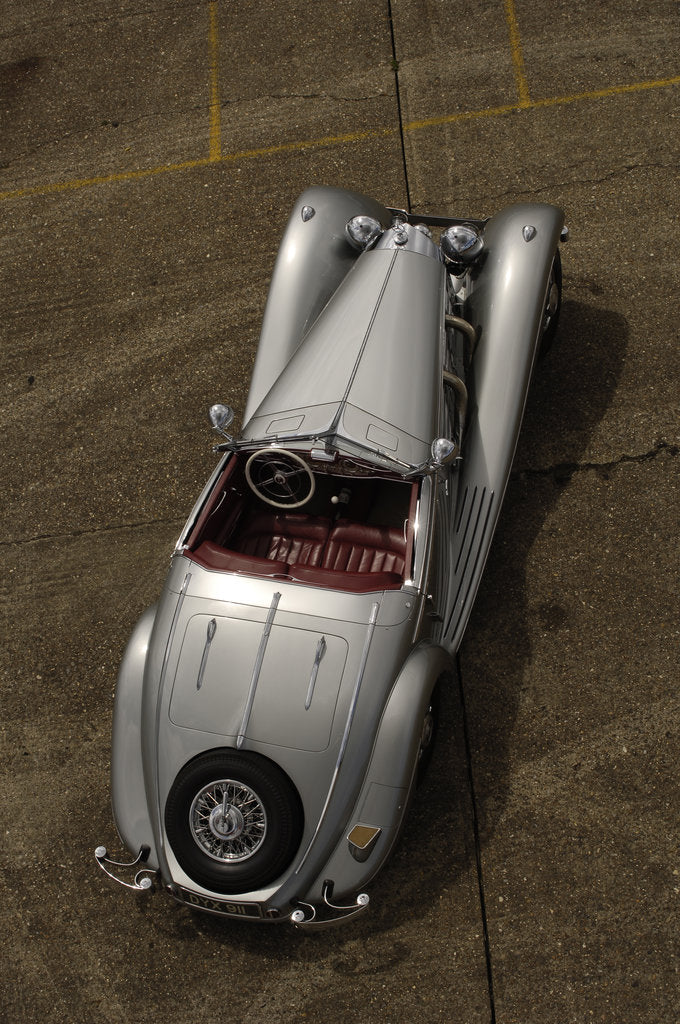 Detail of 1937 Mercedes Benz 540 k special roadster by Simon Clay