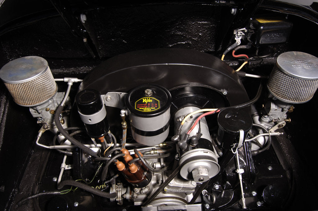 Detail of 1956 Porsche Spyder - James Dean replica by Simon Clay