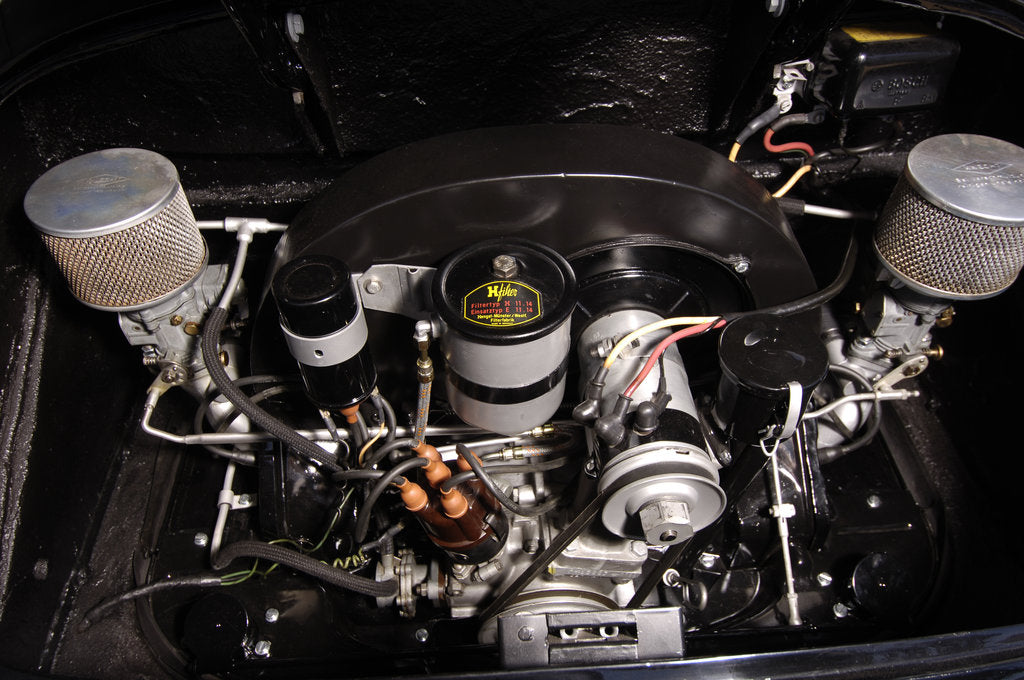 Detail of 1956 Porsche Spyder - James Dean replica by Simon Clay