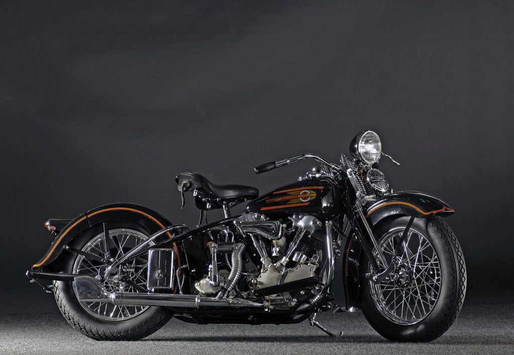 Detail of Harley Davidson ELS Knucklelhead 1937 by Simon Clay