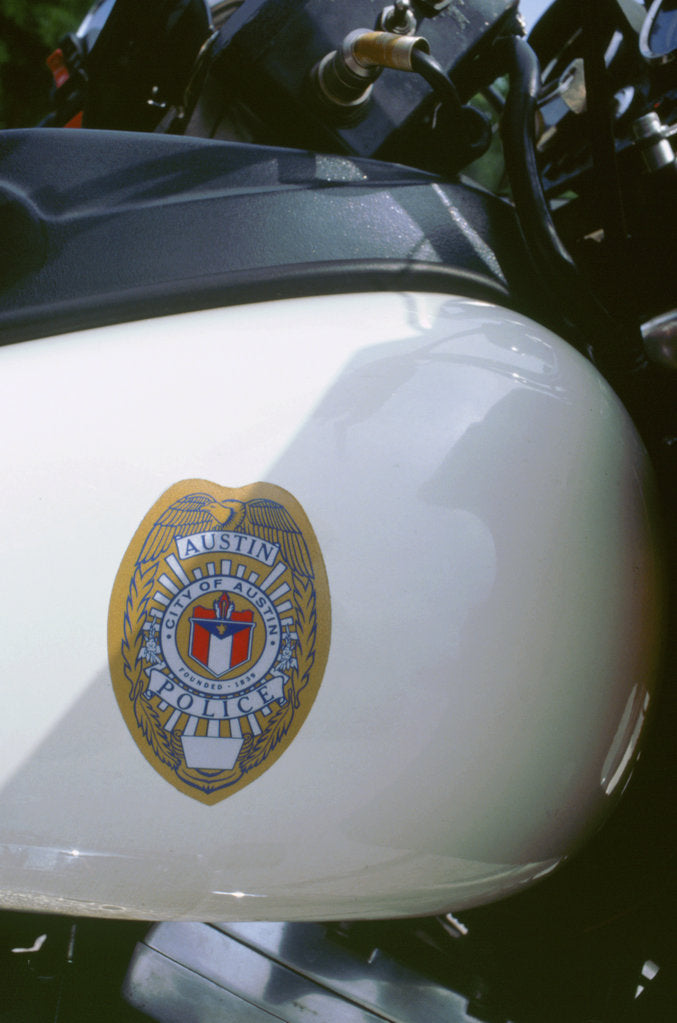 Detail of City of Austin,Texas Police bike logo by Unknown