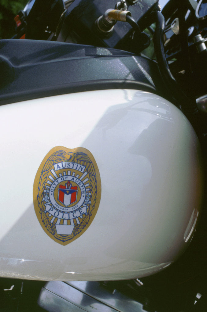 Detail of City of Austin,Texas Police bike logo by Unknown