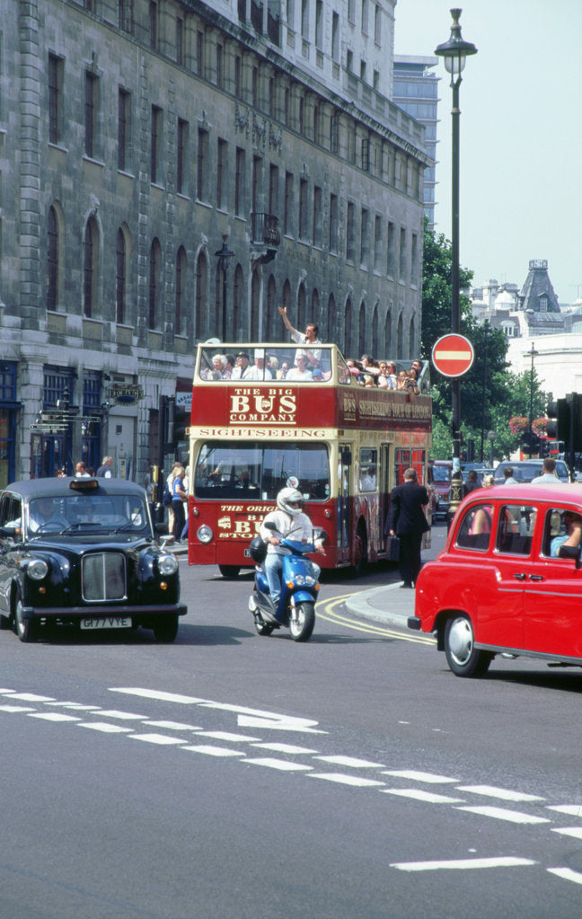 Detail of Busy traffic in London 1999 by Unknown