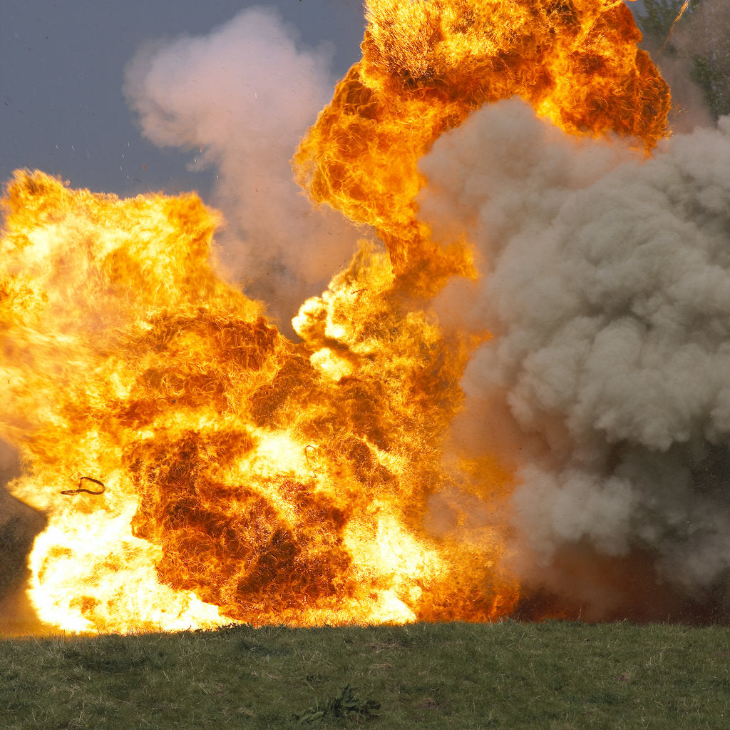 Detail of Car explosion by Unknown