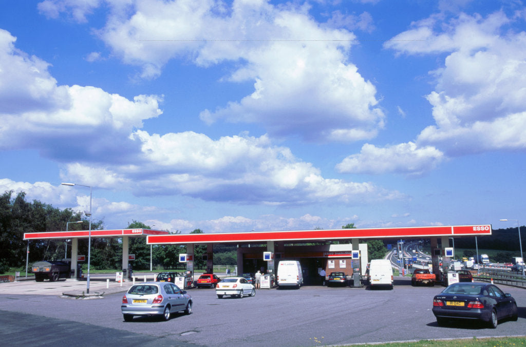 Detail of Petrol Station at Rownhams Services on M27 Motorway by Unknown