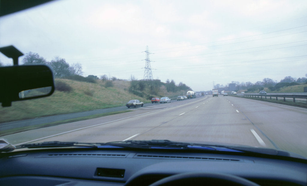 Detail of Driver's view from car on M27 Motorway by Unknown