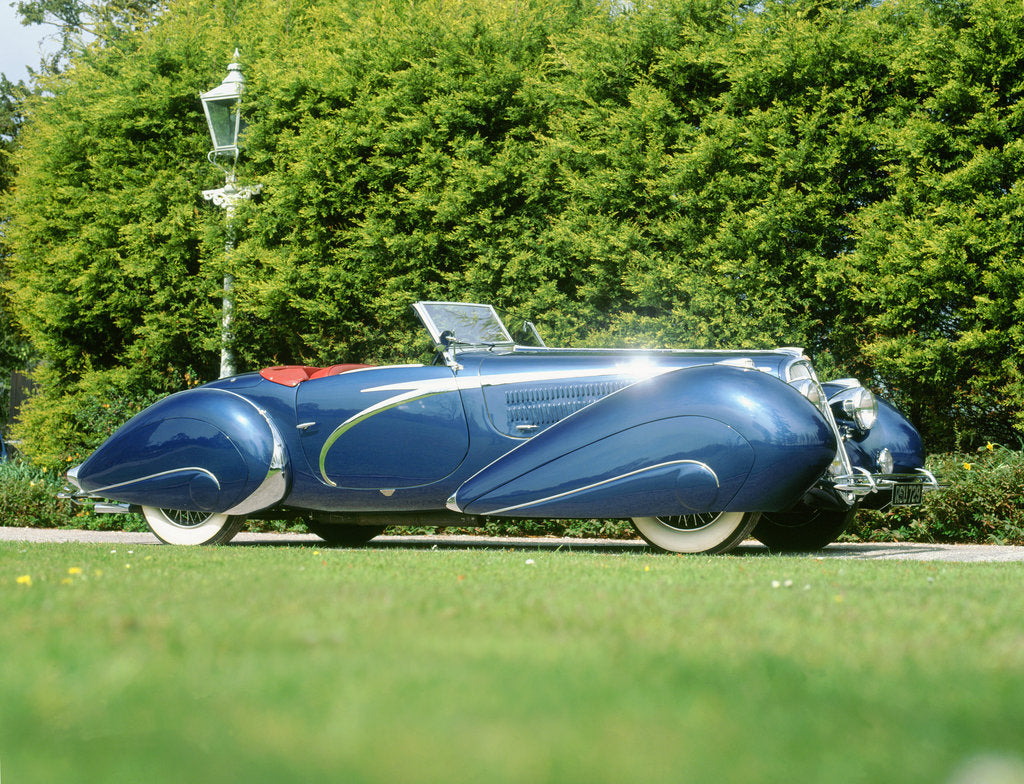 Detail of 1938 Delahaye 135, Figoni and Falaschi coachwork by Unknown