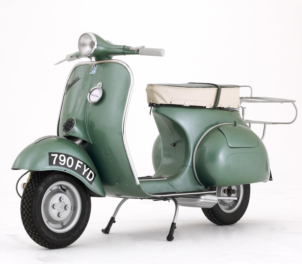 Detail of 1950 Douglas Vespa 152-L2 scooter by Unknown