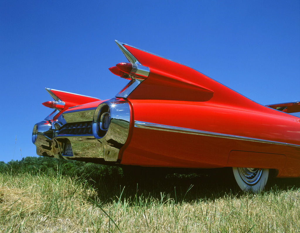 Detail of 1959 Cadillac series 62 tail fins by Unknown