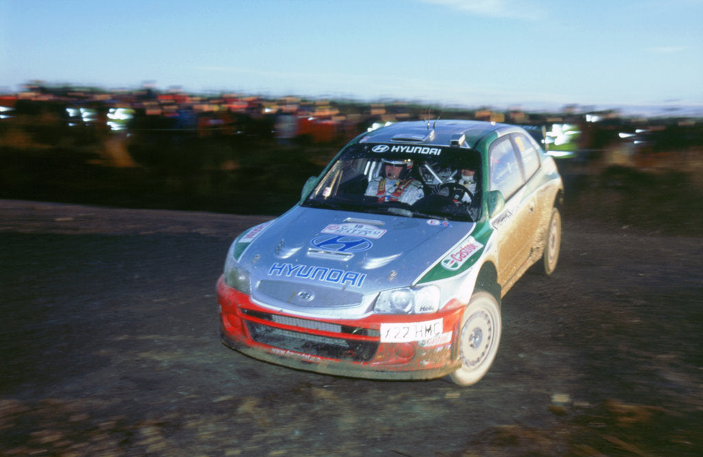Detail of 2002 Hyundai Accent WRC on 2002 Network Q rally, Kankkunen by Unknown