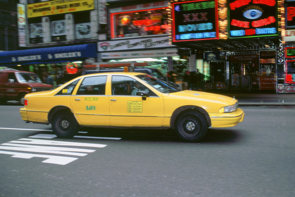 Detail of New York City taxi cab 1995 by Unknown