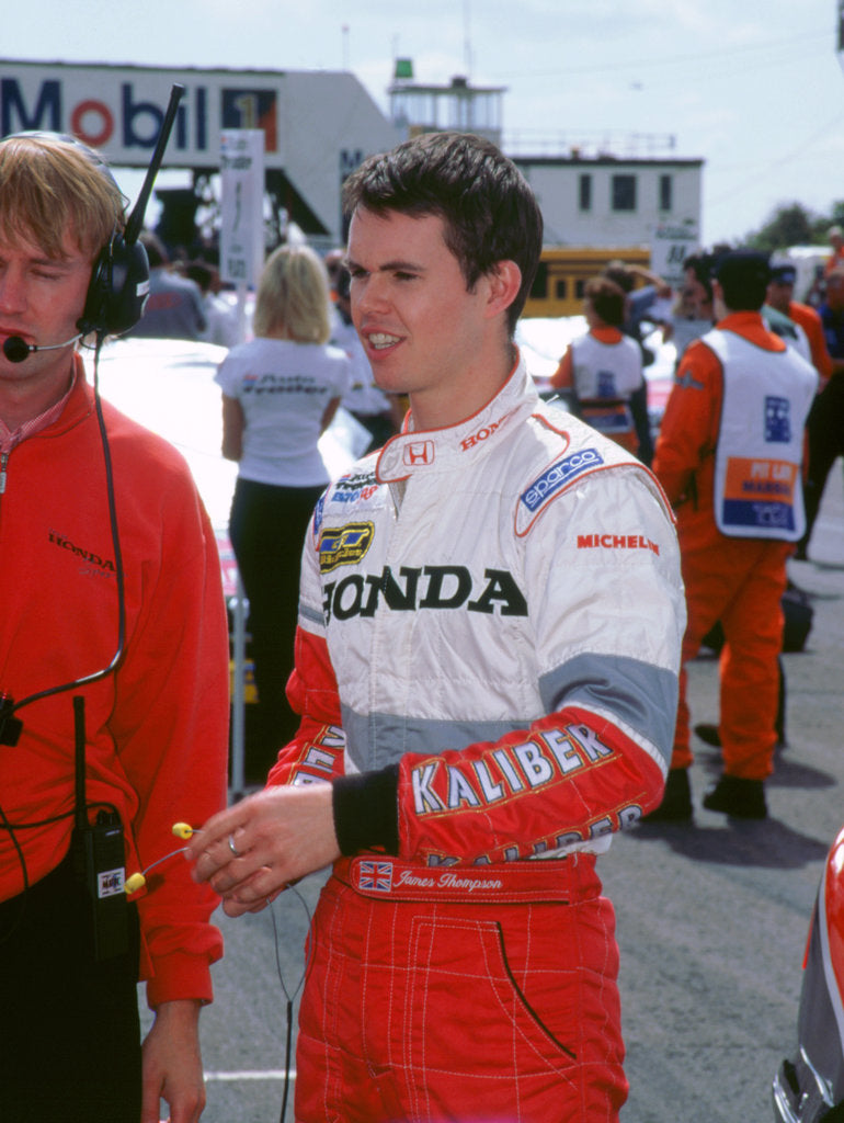 Detail of James Thompson. British touring cars driver. by Unknown