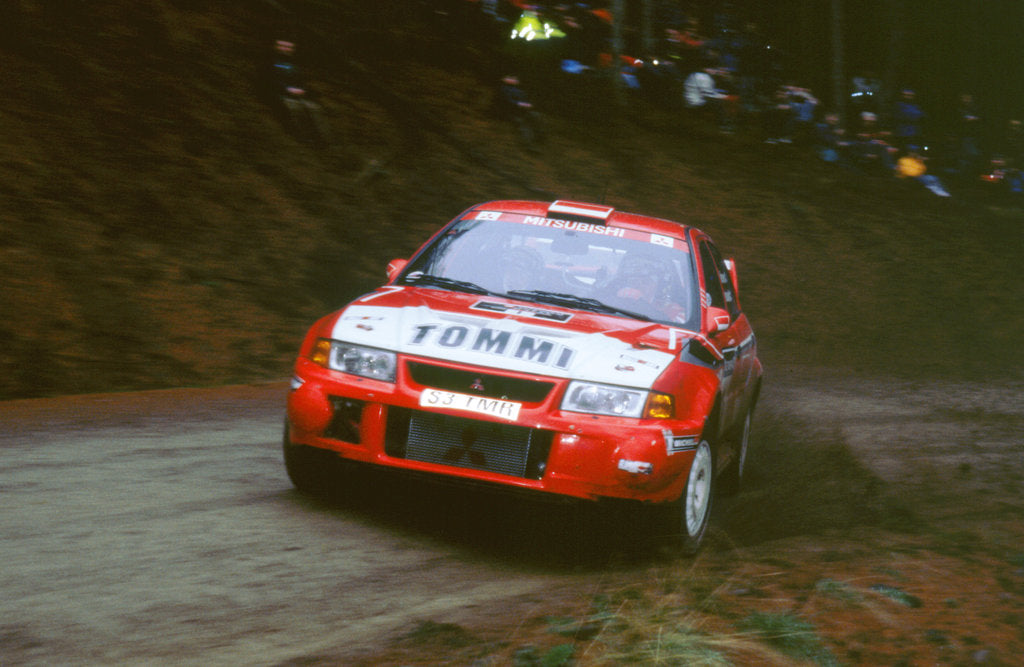 Detail of 1999 Mitsubishi Lancer EVO, Network Q Rally.Timo Makinen by Unknown