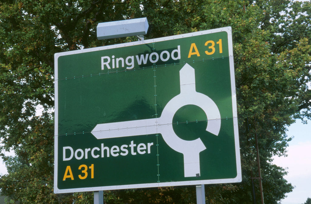 Detail of Road sign. A road by Unknown