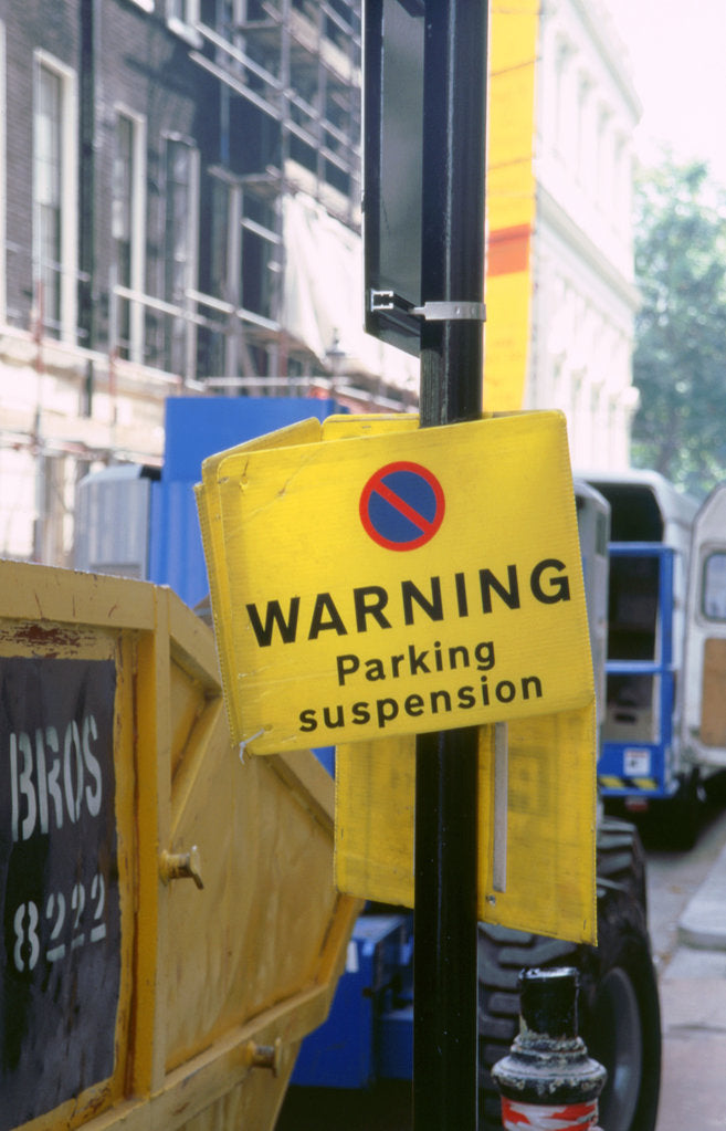 Detail of Road sign.London 1998 by Unknown