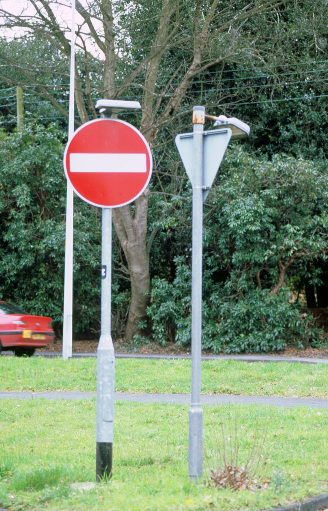 Detail of No Entry, Road sign by Unknown