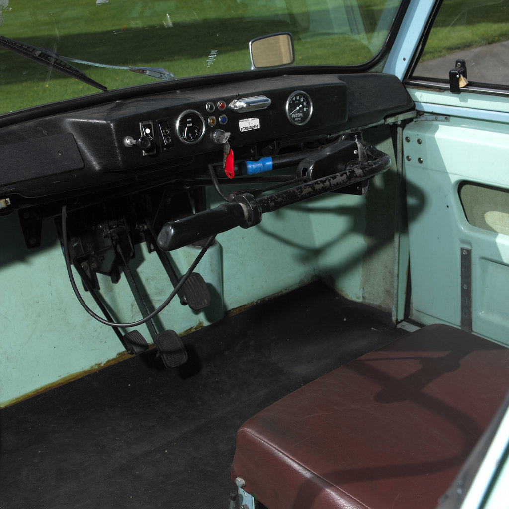 Detail of 1976 AC model 70 invalid carriage interior by Unknown