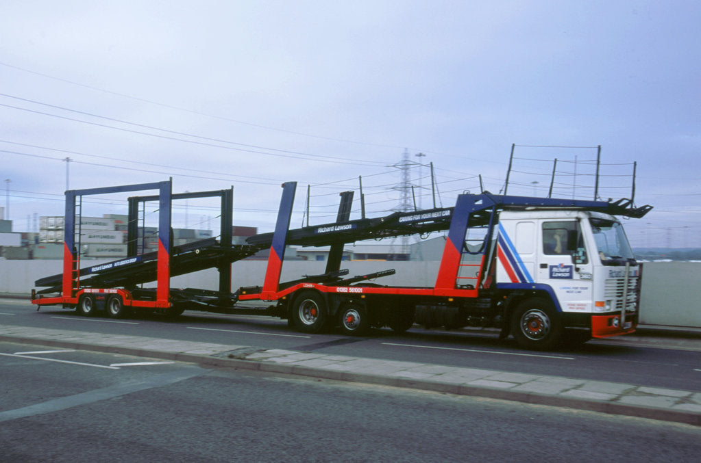 Detail of Volvo car transporter 1999 by Unknown