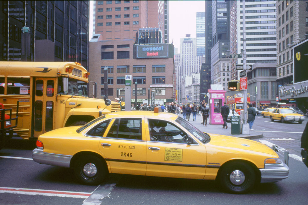 Detail of New York yellow cab by Unknown