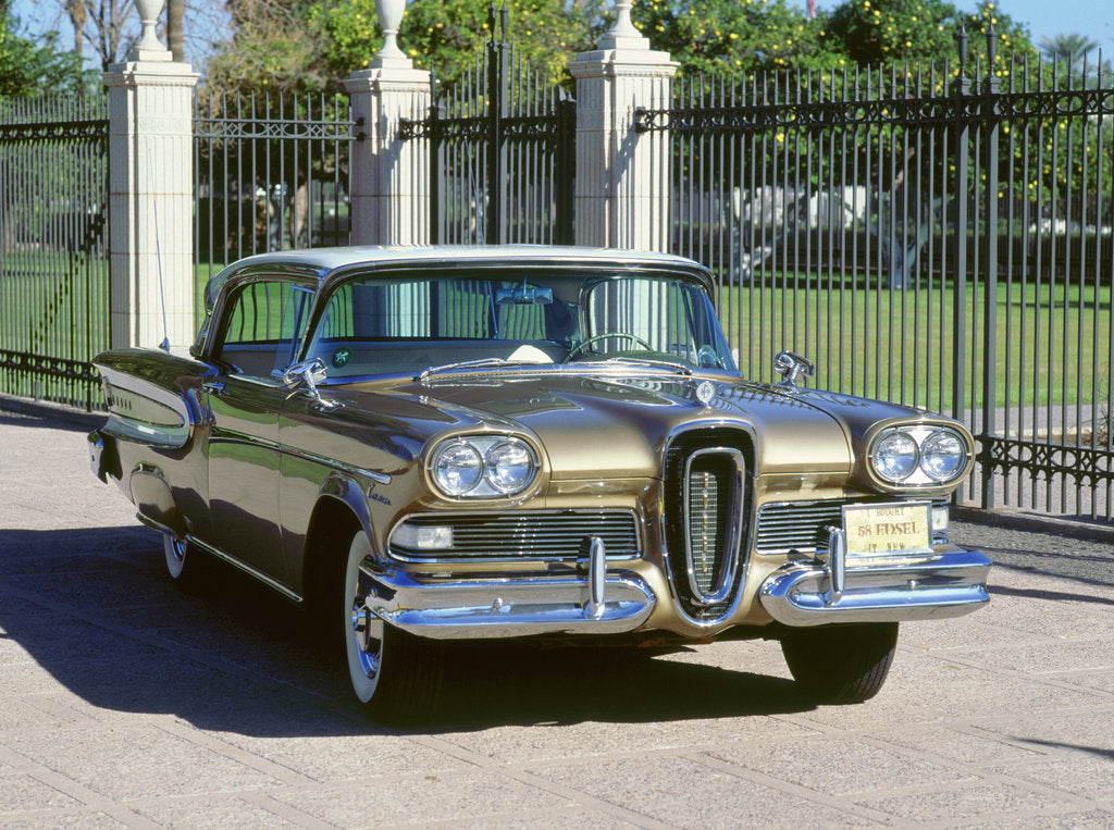 Detail of 1958 Edsel citation by Unknown