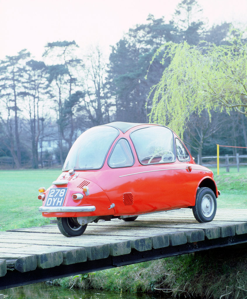 Detail of 1962 Trojan 200 Heinkel bubble car by Unknown