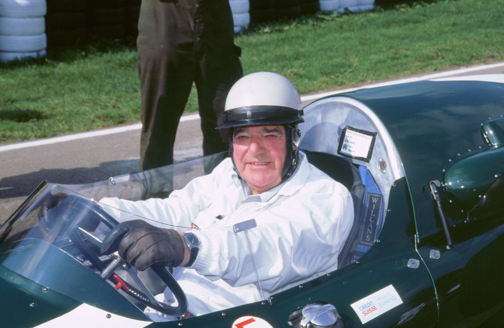 Detail of Goodwood revival meeting. John Cooper by Unknown