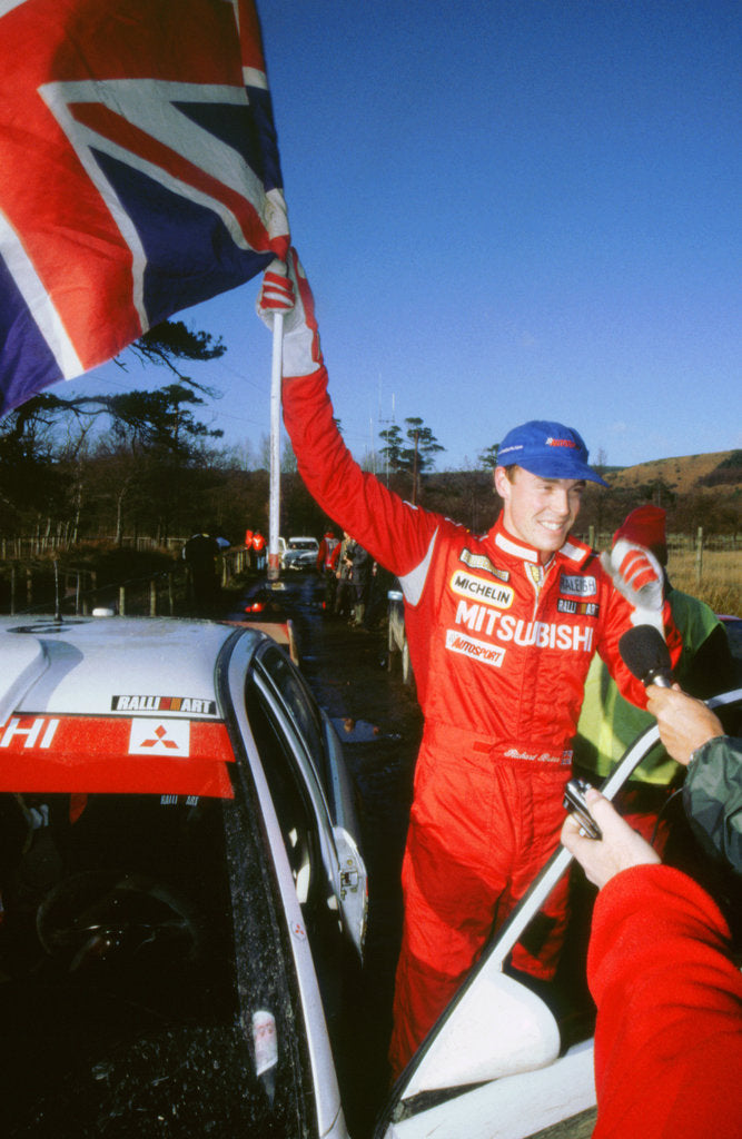 Detail of Richard Burns, winner 1999 Network Q rally by Unknown