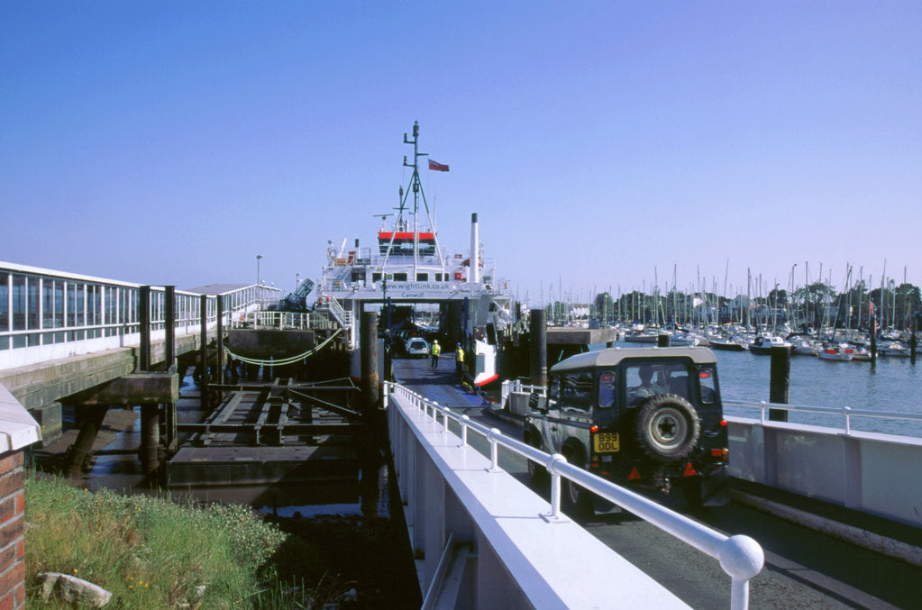 Detail of Lymington Car Ferry bound for Yarmouth, Isle of Wight, 2000 by Unknown